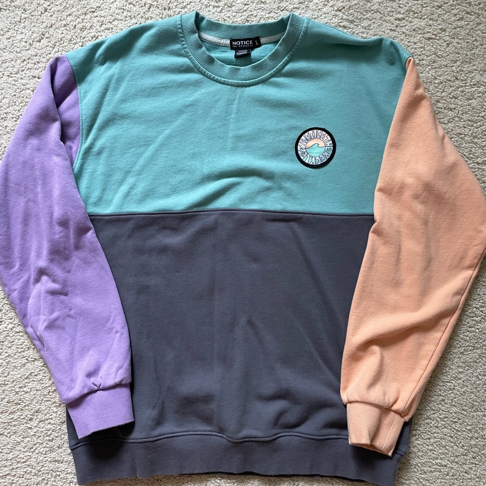 Notice the Reckless Colorblock Sweater
